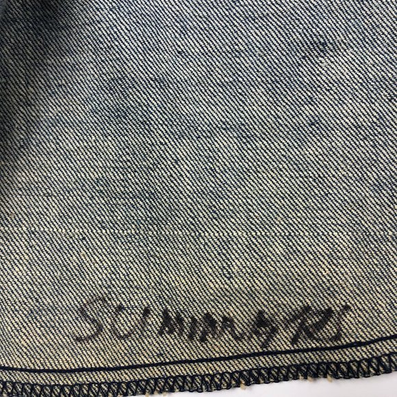 Antonio Giuseppe Vintage 1976 One-of-A-Kind Denim & Leather Suit Hippie Rare - Picture 10 of 17